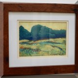 A27. Pair of landscape pastels by Kay Sullivan. 10